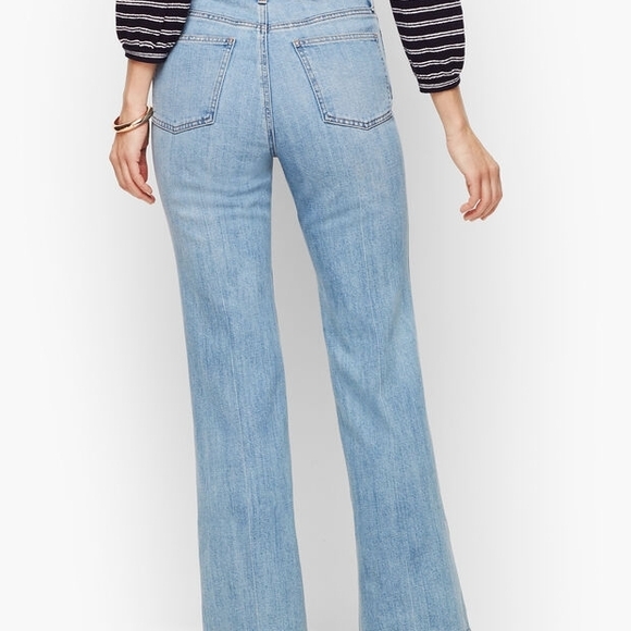 Talbots Daphne Wash High-Rise Flare Jeans - Picture 3 of 13